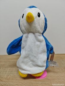 Muñecas españolas modernas: MUÑECO MARIONETA DE MANO PINGUINO NAVIDAD SUPERMERCADO ALDI CON ETIQUETA DE 25 CM
